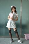  clipboard cosplay garter_belt maron nurse nurse_uniform photo thigh-highs thighhighs 