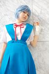  ayanami_rei blue_hair cosplay highres kanata_(model) neon_genesis_evangelion photo 