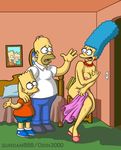  bart_simpson gundam888 homer_simpson marge_simpson odin3000 the_simpsons 