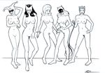  barbara_gordon batgirl batman catwoman dc harley_quinn huntress poison_ivy 