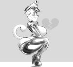  2018 anthro boots breasts cat clothed clothing collar crouching feline footwear gloves hat high_heeled_boots jacket leather_boots lilly_(vimhomeless) mammal solo thong vimhomeless wide_hips 