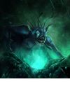  2017 4_arms absurd_res alien ambiguous_gender antennae black_nose blue_fur by-nc-nd creative_commons detailed digital_media_(artwork) disney experiment_(species) fangs fur glowing glowing_eyes green_eyes hi_res lilo_and_stitch luke_fitzsimons multi_arm multi_limb open_mouth raining saliva sharp_teeth solo stitch teeth 