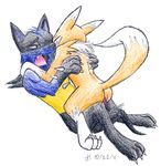  digimon foxred64 lucario pokemon renamon 