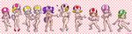  blonde_hair blush breasts clipboard doncorneo eyes_closed eyewear female glasses green_hair hair high_heels jolene lips lipstick looking_at_viewer mario_bros nintendo nipples orange_hair paper_mario pink_hair purple_hair pussy small_breasts super_mario_bros. tayce_t. toad toad_waitress toadette toodles traveling_sisters_three vanna_t. video_games white_hair zess_t. 