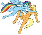  applejack friendship_is_magic my_little_pony rainbow_dash sailor_anna 