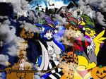  animated halloween krystal renamon ronald-f star_fox 