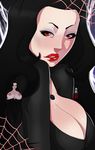  1girl addams_family black_hair breasts eric_martin ghotic large_breasts morticia_addams 