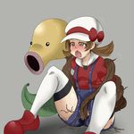  bellsprout bestiality boy_(badboy3316) clothed_sex kotone_(pokemon) lyra monster nintendo pokemon pokemon_(game) pokemon_hgss sex tears thighhighs vaginal 