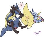  digimon gabumon lucario pokemon tagme 