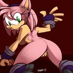  amy_rose anus butt female hedgehog kayla-na looking_at_viewer looking_back mammal mel_the_hybrid nude presenting presenting_hindquarters pussy sega solo sonic_(series) sonic_team 