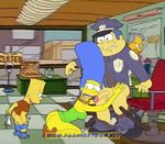  bart_simpson chief_wiggum marge_simpson porncartoon the_simpsons 