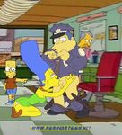  bart_simpson chief_wiggum marge_simpson porncartoon the_simpsons 