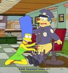  chief_wiggum marge_simpson porncartoon tagme the_simpsons 