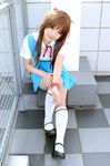  cosplay kipi-san kneehighs long_hair neon_genesis_evangelion photo school_uniform serafuku soryu_asuka_langley twintails 