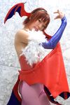  bat_wings capcom cosplay feathers lilith_aensland pantyhose photo vampire_(game) wings 
