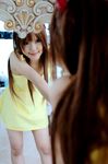  choker cosplay dress kipi-san long_hair mirror neon_genesis_evangelion photo soryu_asuka_langley twintails 