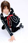  armband boots cosplay kipi-san kurosu_yuuki photo school_uniform serafuku short_hair thigh-highs thighhighs vampire_knight yuki_cross zettai_ryouiki 