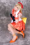  aino_minako bishoujo_senshi_sailor_moon blonde_hair cosplay high_heels mizuhara_arisa photo sailor_venus shoes 