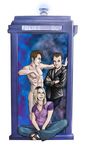  doctor_who jack_harkness ninth_doctor rose_tyler tardis torchwood 