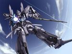  day delta_plus gun gundam gundam_unicorn laser mecha nagi-kaze no_humans sky solo weapon 