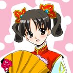  black_hair da_qiao fan folding_fan koei shin_sangoku_musou smile 