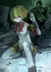  aegis_(persona) armband bad_id bad_pixiv_id blonde_hair blue_eyes bow palladion persona persona_3 ribbon robot_joints shrie solo 