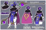big_breasts black_body black_mage breasts cape chalice_(thebunnypie) clothing curvy_figure female final_fantasy hat headgear headwear hourglass_figure huge_breasts humanoid magic_user model_sheet solo square_enix thebunnypie yellow_eyes