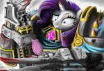  armor blood equine friendship_is_magic horse mirror my_little_pony rarity_(mlp) warhammer_(franchise) warhammer_40k 