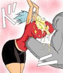  belly_punching large_breasts ryona violence vomit 