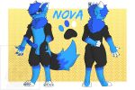 anthro blush canid canine canis hi_res knot lustful_gaze male mammal model_sheet nova_(blazingnovawolf) solo standing tongue tongue_out unknown_artist wolf