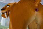 3d_(artwork) anus balls blue_sky_studios butt diego_(ice_age) digital_media_(artwork) felid feral gaping gaping_anus genitals ice_age_(series) male mammal mikeiscool12345 presenting presenting_anus presenting_hindquarters saber-toothed_tiger