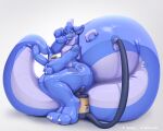 arador arador_(aradortd) elysianelly glistening hi_res huge_thighs inflatable latex pool_toy pooltoy_tf pooltoy_transformation seam_(sewing) thick_thighs transformation