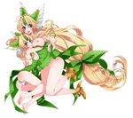  ass bad_feet bad_id bad_pixiv_id barefoot blonde_hair blue_eyes blush bow breasts dual_persona error full_body hair_bow helmet hug large_breasts legs long_hair long_legs low-tied_long_hair multiple_girls nipples no_panties open_mouth panties riesz seiken_densetsu seiken_densetsu_3 smile takatsuki_ichi thighs underwear very_long_hair white_background winged_helmet 