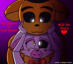 duo female five_nights_at_freddy&#039;s five_nights_at_freddy&#039;s_2 golden_freddy_(fnaf) male male/female mangle_(fnaf) scottgames