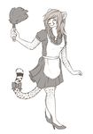  feline female leopard looking_at_viewer maid maid_uniform mammal solo unknown_artist 