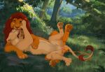 balls bodily_fluids cum cum_in_pussy cum_inside disney duo ejaculation embrace female feral genital_fluids genitals hug hugging_during_sex loving_sex malaika4 male male/female mufasa penetration penis pussy pussy_juice romantic romantic_couple sarafina_(the_lion_king) sex spread_legs spreading the_lion_king vaginal vaginal_penetration