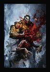  blood brutal_death dave_wilkins dave_wilkins_(artist) death demon eye eye_ball eyeball gore human male mammal monster namco poster rick_taylor splatterhouse teeth terror_mask video_games 