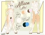 absurd_res anthro equid equine herm hi_res horse intersex mammal model_sheet pony solo spoopy-abby