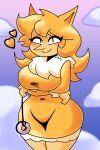&lt;3 2024 anthro arm_under_breasts big_breasts blonde_hair breasts clothing cloud crossed_arms female generation_1_pokemon hair hi_res hypno_(pokemon) looking_at_viewer nintendo pendulum pointy_nose pokemon pokemon_(species) smile solo solo_focus standing thick_thighs tomfoolery yellow_clothing