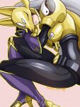  armor breasts digimon fox_mask gloves grey_hair huge_breasts japanese_clothes long_hair mask non-web_source purple_lips sakuyamon 