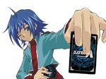  blue_eyes blue_hair card cardfight!!_vanguard cardfight!!_vanguard_(cards) sendou_aichi 