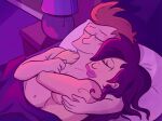 after_sex bed comedy_central cyclops duo female furniture futurama hi_res human lamp mack_dee_jay male male/female mammal nude on_bed philip_j._fry romantic romantic_couple turanga_leela