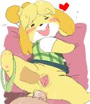 anal anal_penetration animal_crossing anthro anus blush blush_lines bodily_fluids bottomwear butt canid canine canis clothed clothing domestic_dog duo female forbiddenchees8 genitals grabbing_sheets happy hi_res isabelle_(animal_crossing) looking_pleasured lying male mammal motion_lines nintendo on_back panties pawpads penetration penis pussy raised_tail sex shih_tzu skirt smile spread_pussy spreading sweat sweatdrop sweater tail teeth thrust_lines thrusting topwear toy_dog underwear