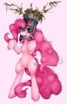  blue_eyes cutie_mark equine female feral friendship_is_magic hair helmet horse long_hair mammal monty_python_and_the_holy_grail my_little_pony pink_hair pinkie_pie_(mlp) pony slugbox smile tail the_knights_who_say_&quot;ni&quot; 