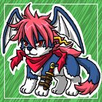  cardfight!!_vanguard dog furry lowres red_eyes royal_paladin wingal 