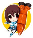  bad_id bad_pixiv_id banned_artist belt brown_eyes brown_hair kamen_rider kamen_rider_fourze_(series) kamen_rider_nadeshiko misaki_nadeshiko no_headwear no_helmet solo tetsubuta 