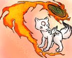  chibi furry lowres okami okamiden ookami_(game) ookamiden tail white_fur wolf 