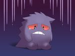  gen_1_pokemon gengar gloom_(expression) natsuki_tomo no_humans pokemon pokemon_(creature) red_sclera sad solo tears 