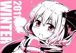  breath mittens monochrome open_mouth rumia scarf solo tec touhou 