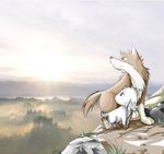  canine caprine feral gabu goat kemono male mammal mei nude one_stormy_night wolf 